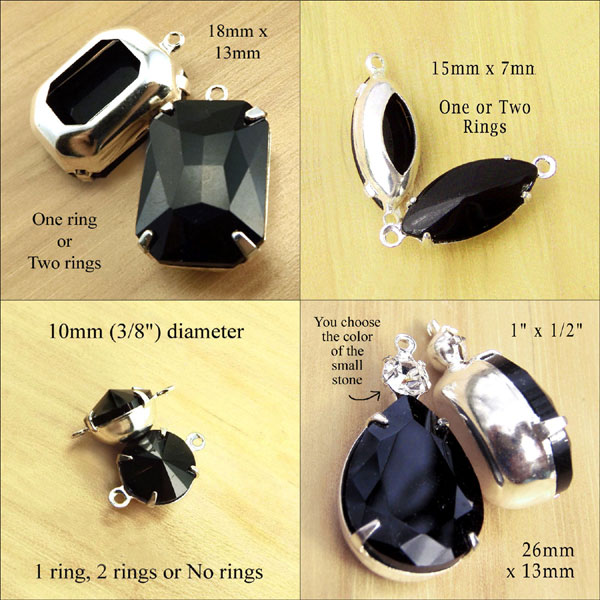 black glass jewels available in my shop