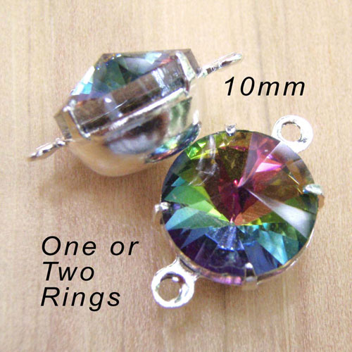 vitrail 10mm round rhinestone or glass jewels - in my Etsy shop