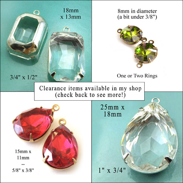 clearance sale items available in my weekendjewelry1.etsy.com shop