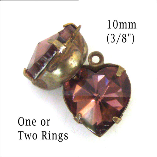 orissa garnet glass heart jewels in my online jewelry supplies store