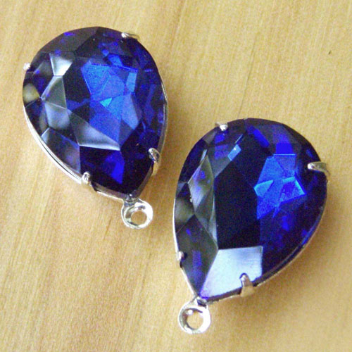 Sapphire Blue Vintage Rhinestone Jewels
