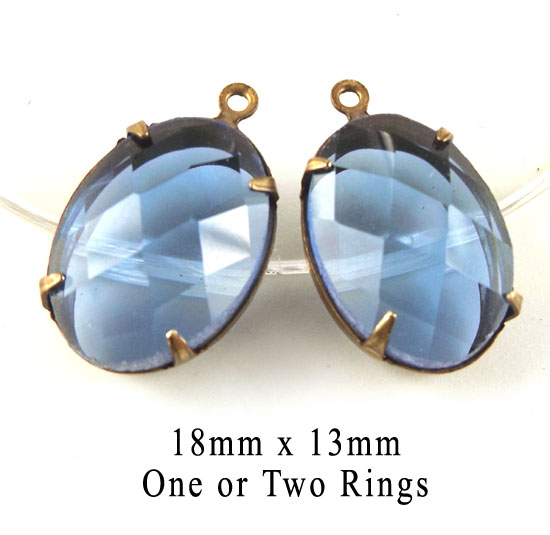sheer sapphire blue glass jewels 
