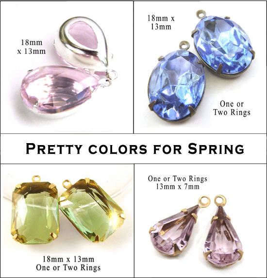 spring 2016 colors in glass jewels