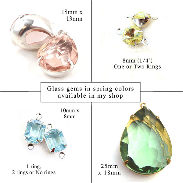 sheer glass gems in spring 2021 colors